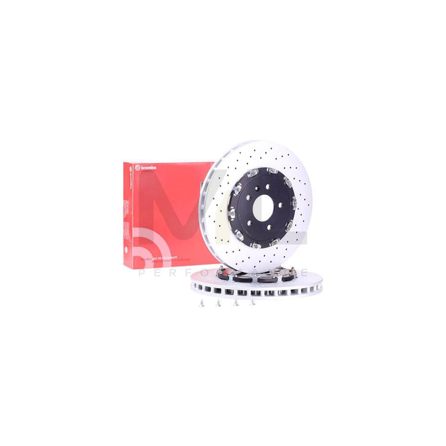 BREMBO TWO-PIECE FLOATING DISCS LINE 09.B781.13 Brake Disc Perforated / Vented, Two-piece brake disc, Coated, High-carbon, with bolts/screws | ML Performance Car Parts