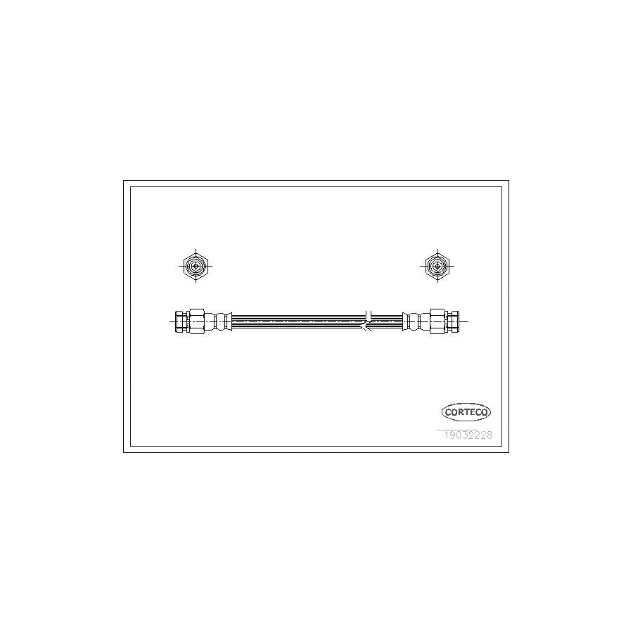 Corteco 19032228 Brake Hose For Skoda Felicia | ML Performance UK