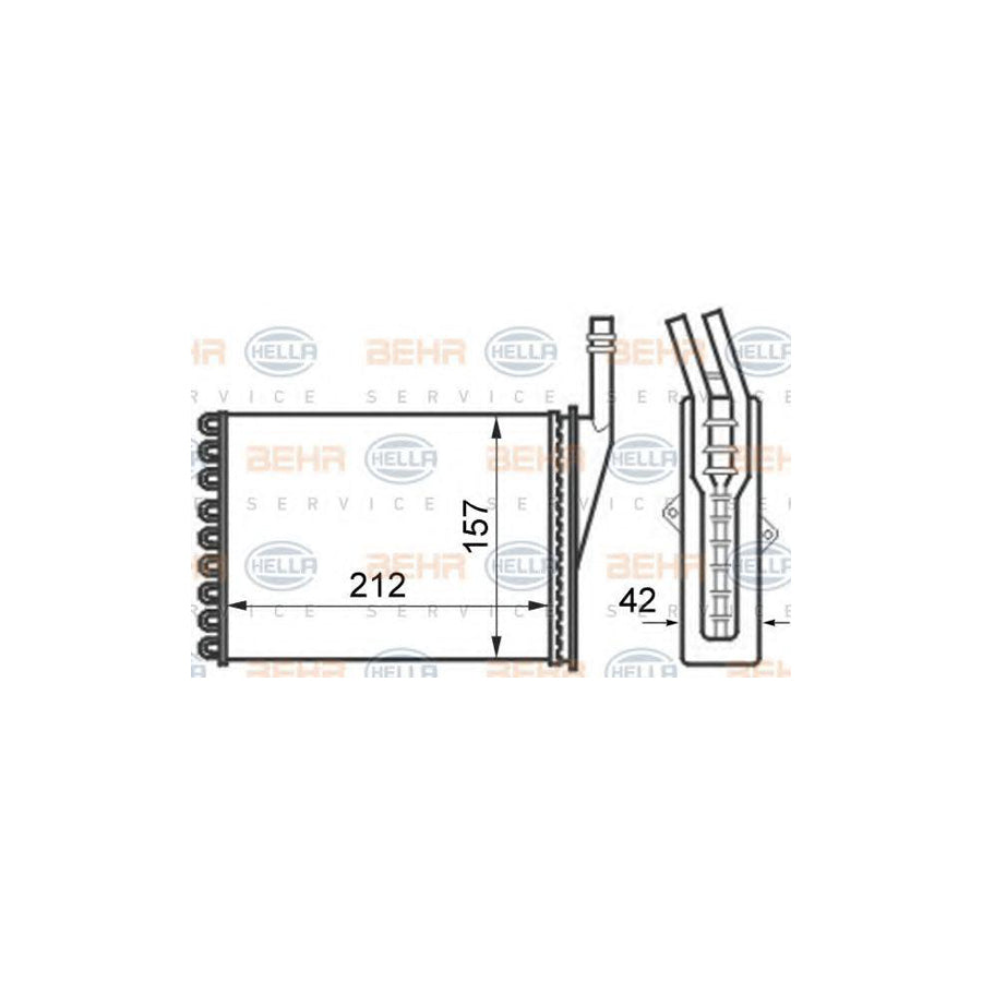 Hella 8FH 351 024-351 Heater Matrix