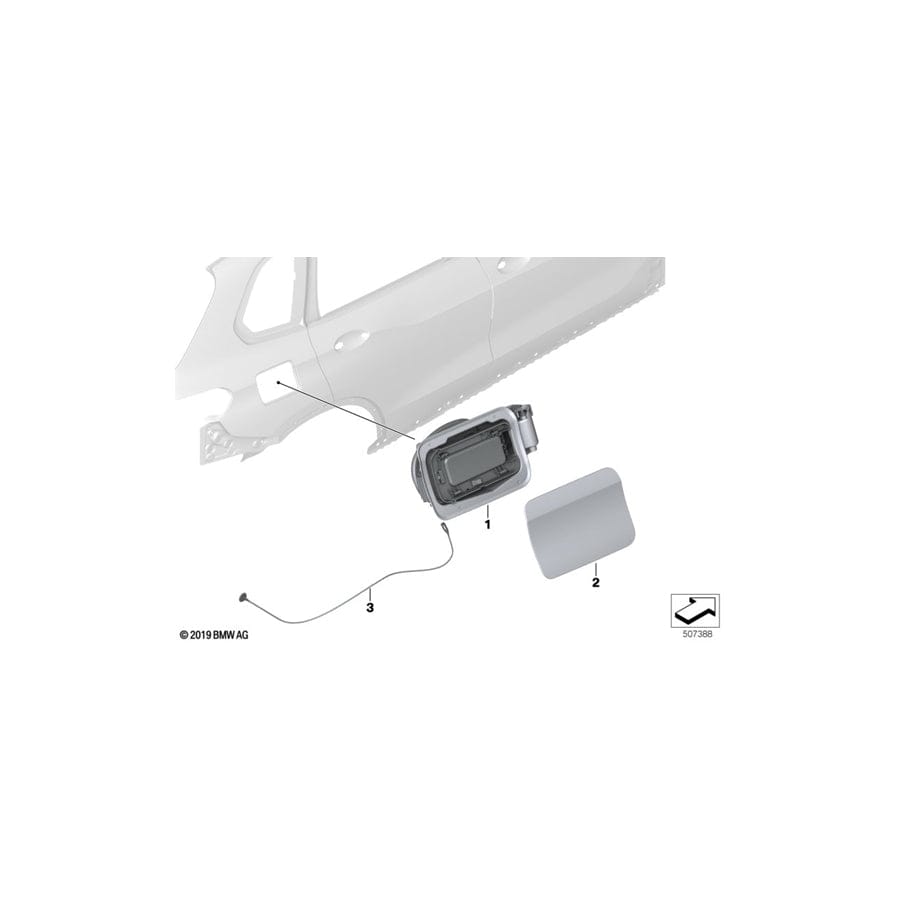 Genuine BMW 51177440019 G06 Cover Pot (Inc. X6) | ML Performance UK Car Parts