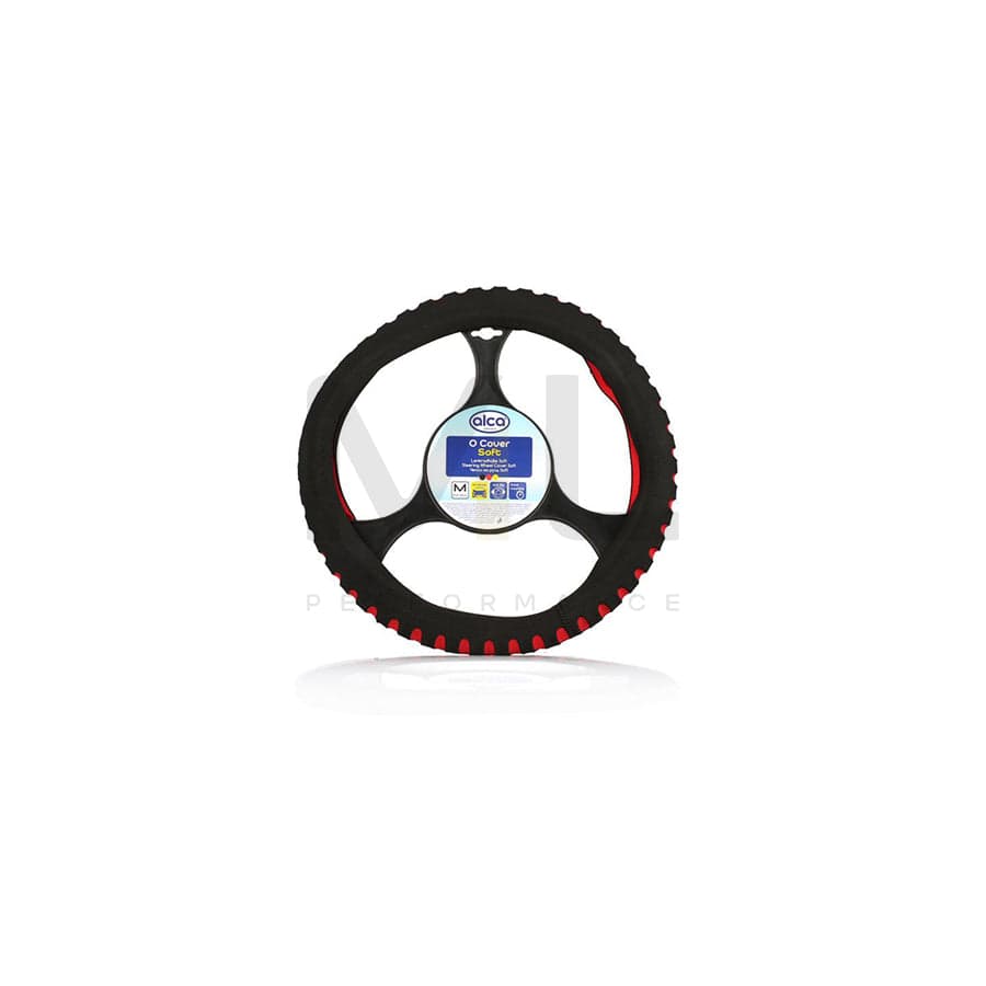 ALCA SOFT 596300 Steering wheel cover Red, Ø: 37-39cm, PVC | ML Performance Car Parts