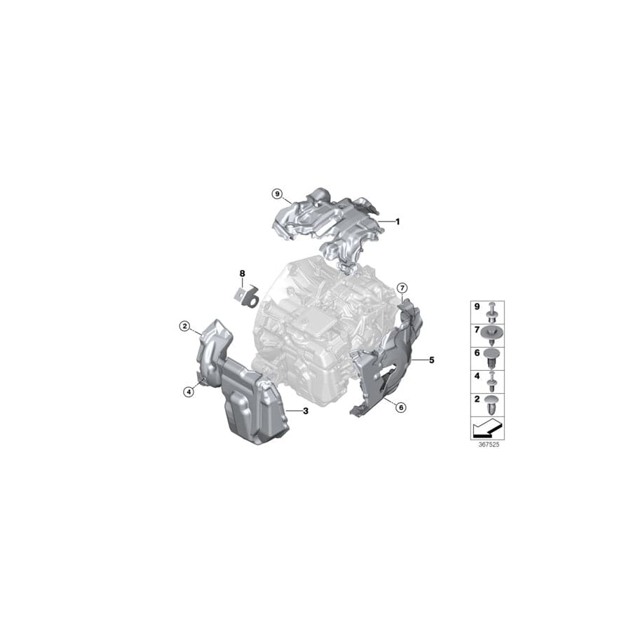 Genuine BMW 24148606061 I15 I12 Sound Insulation, Upper (Inc. & i8) | ML Performance UK Car Parts