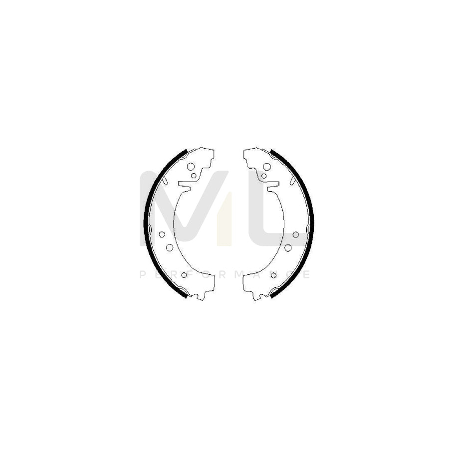 BOSCH 0 986 487 217 Brake Shoe Set | ML Performance Car Parts
