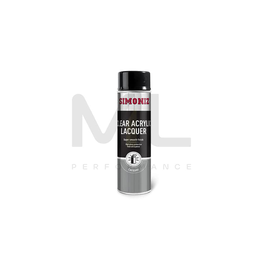 Simoniz Clear Lacquer High Gloss Acrylic Spray Paint 500ml SIMP22D – Save  and Drive Automotive Car Accesories