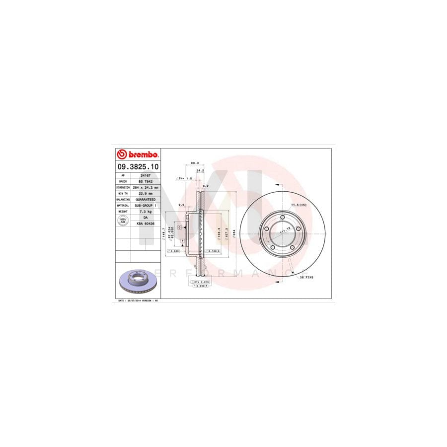BREMBO 09.C422.10 Brake Disc Internally Vented | ML Performance Car Parts