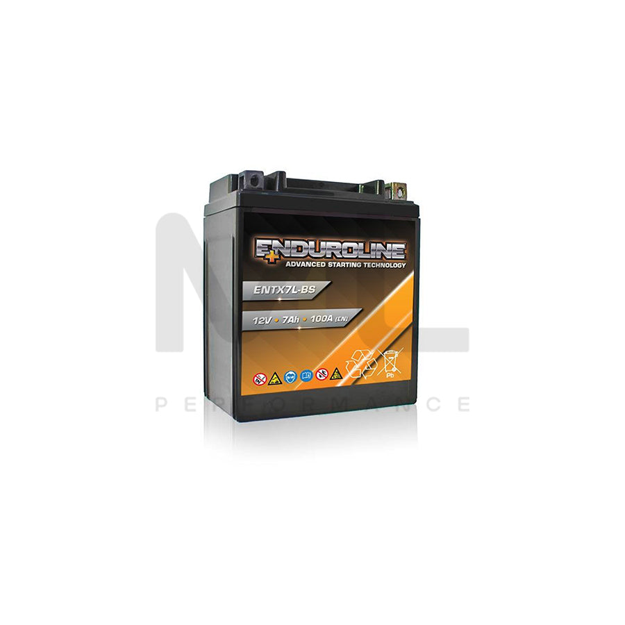 ENTX7L-BS Enduroline Advanced Motorcycle Battery 12V 7Ah | Car Batteries UK | ML Performance Car Parts
