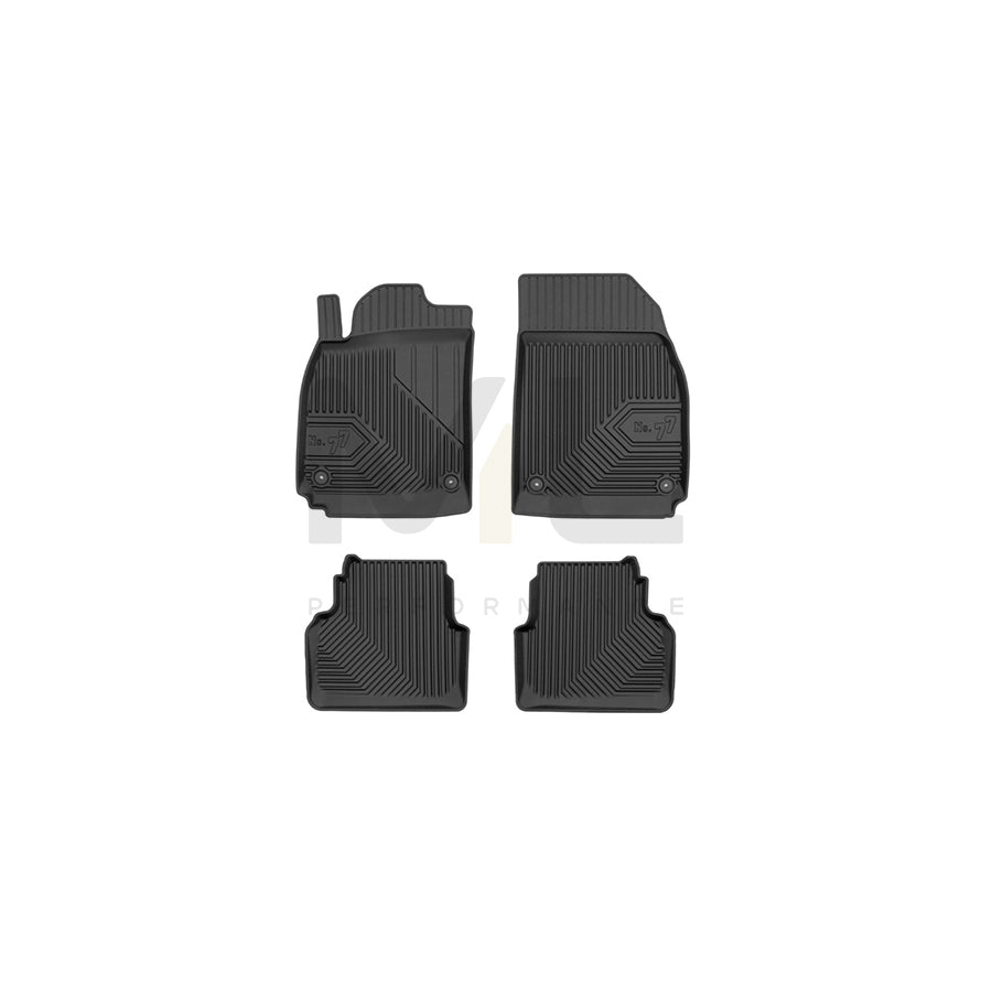 FROGUM Tailored, No.77 77426320 Floor mat set for SAAB 9-3 Elastomer, Front and Rear, Quantity: 4, Black | ML Performance Car Parts