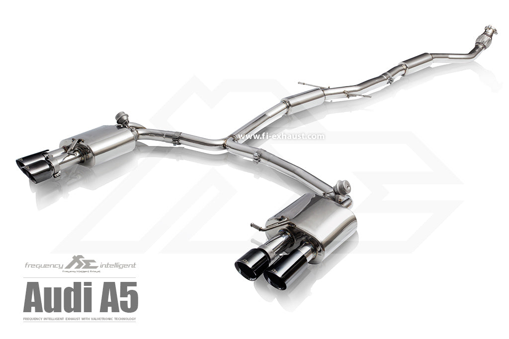 FI Exhaust Audi A4/A5 2.0T FWD (B9) Quad Tips 2017+ | ML Performance UK Car Parts