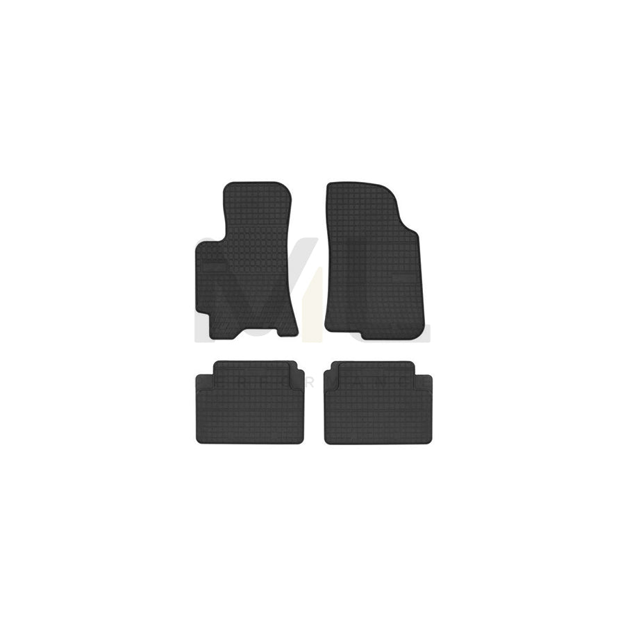 FROGUM 0704 Floor mat set for DAEWOO LANOS Elastomer, Front and Rear, Quantity: 4, Black | ML Performance Car Parts