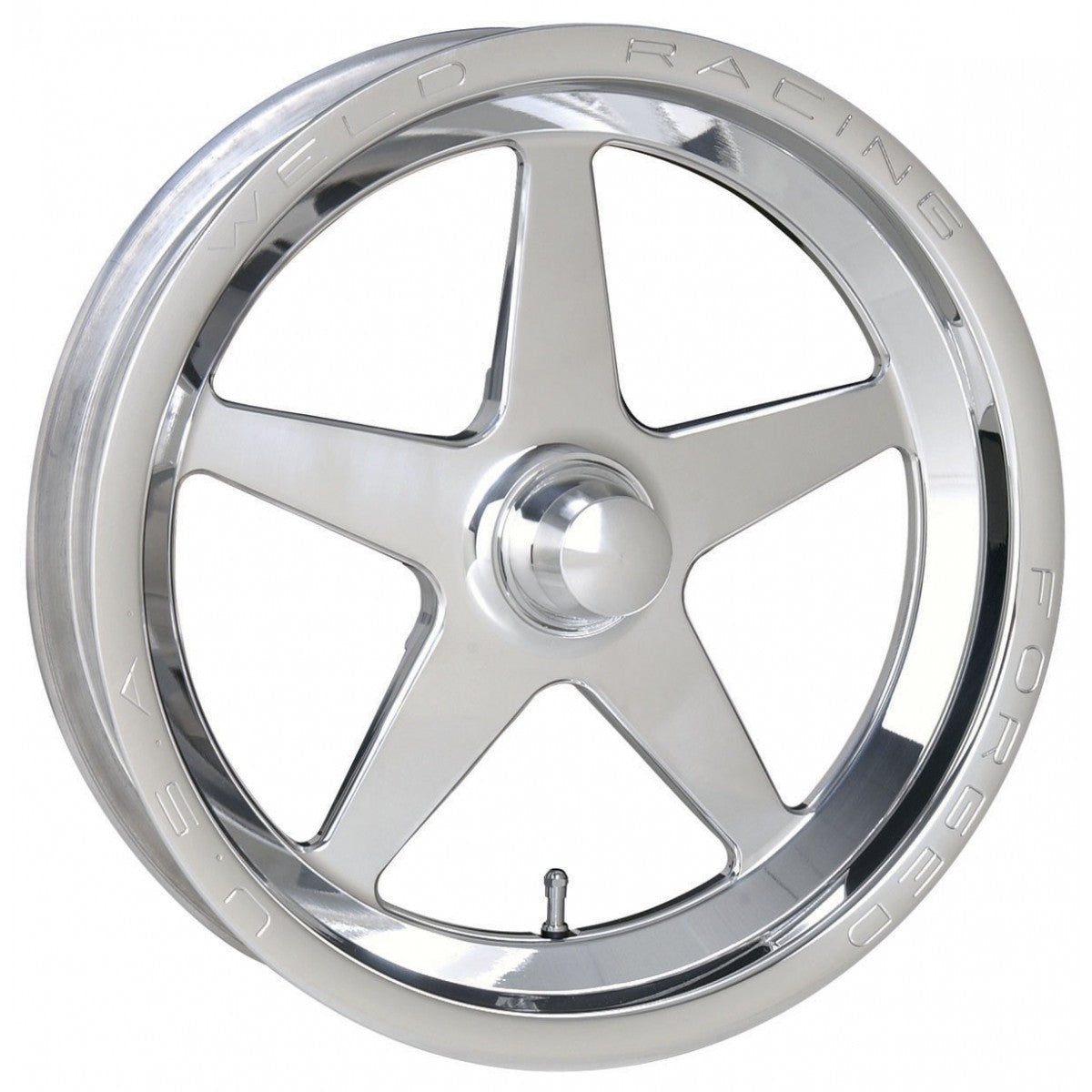 Weld 88-15001 Alumastar Frontrunner Wheel 15x3.5 Strange Spindle ET-13 BS1.75 Polished
