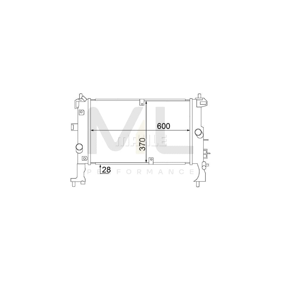 MAHLE ORIGINAL CR 1500 000S Engine radiator Brazed cooling fins, Manual Transmission | ML Performance Car Parts