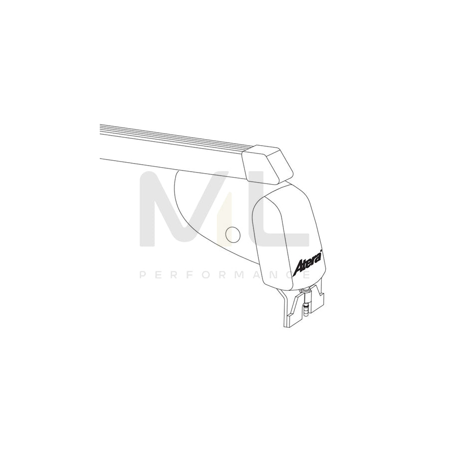 ATERA SIGNO 044243 Roof bars suitable for MERCEDES-BENZ R-Class (W251, V251) for closed roof rails, 112 cm, 100 kg, Steel | ML Performance Car Parts