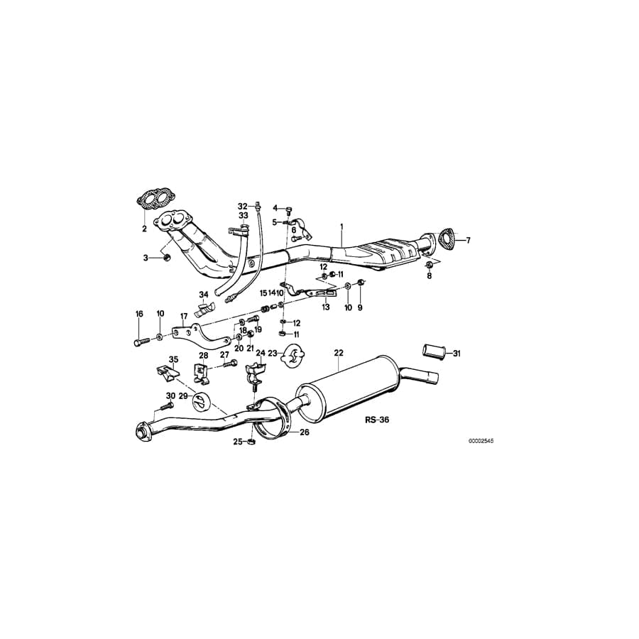 Genuine BMW 11761710914 E30 Holder 48mm (Inc. 316i & 318i) | ML Performance UK Car Parts