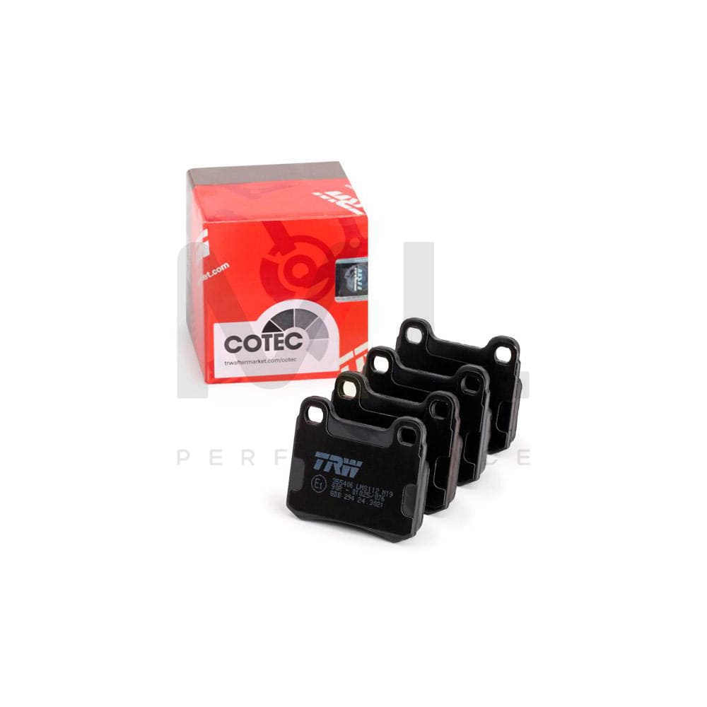 TRW Cotec Gdb294 Brake Pad Set Suitable For Mercedes-Benz 190 (W201) Not Prepared For Wear Indicator | ML Performance Car Parts