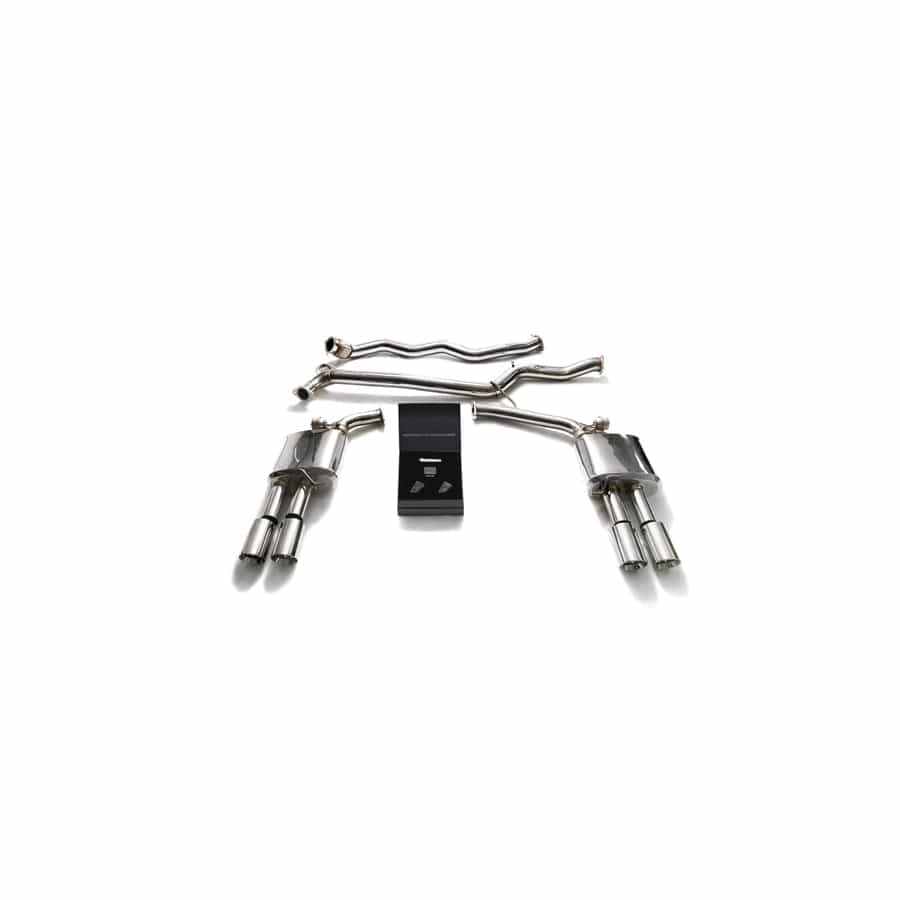 Armytrix AUB84-QS11C Valvetronic Exhaust System Audi A4 | A5 B8 2008-2015 with Quad Chrome 3.5" | ML Performance UK UK Car Parts