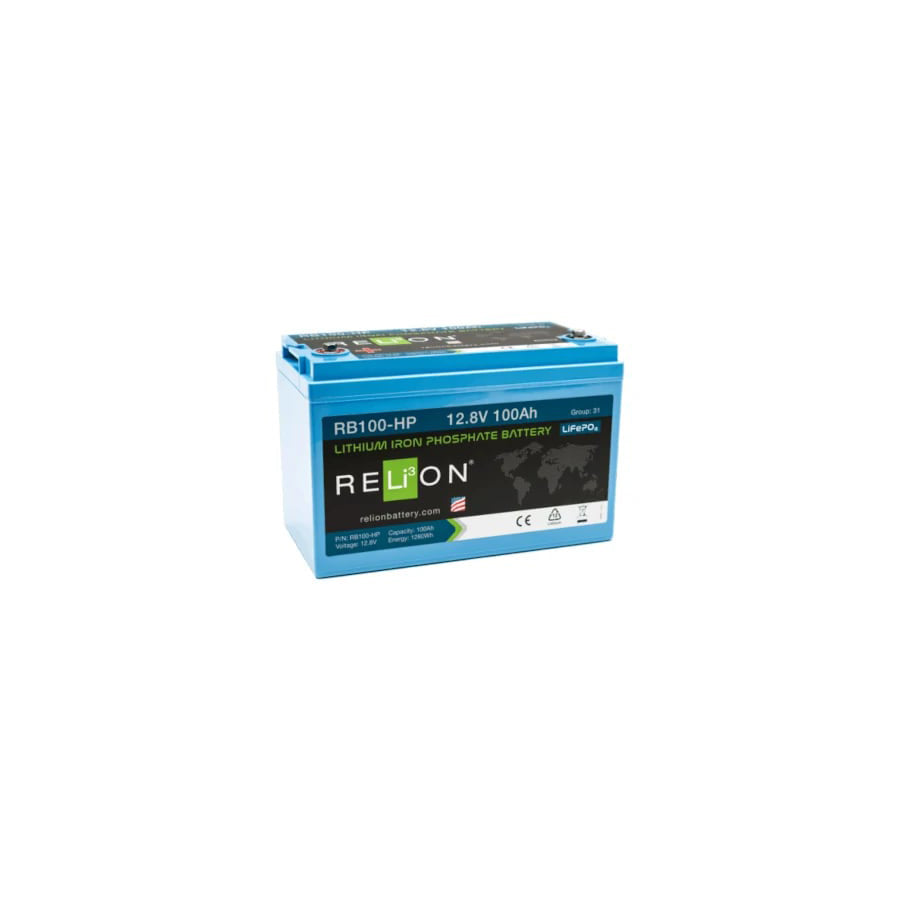 RELiON Lithium 12V 100Ah Leisure Battery LiFePO4 - REL-RB100-HP | ML Performance UK Car Parts