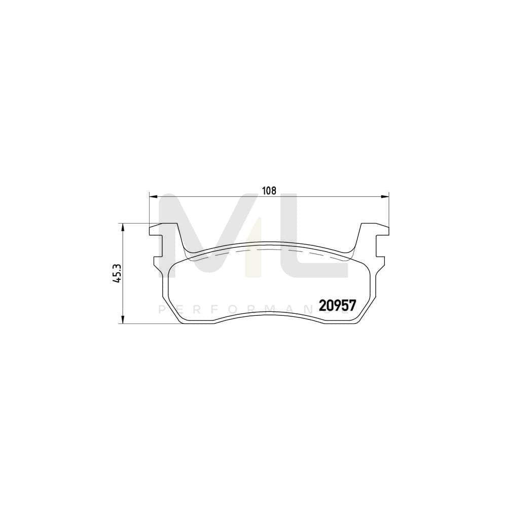 Brembo P 56 013 Brake Pad Set For Nissan Micra I Hatchback (K10) Excl. Wear Warning Contact | ML Performance Car Parts