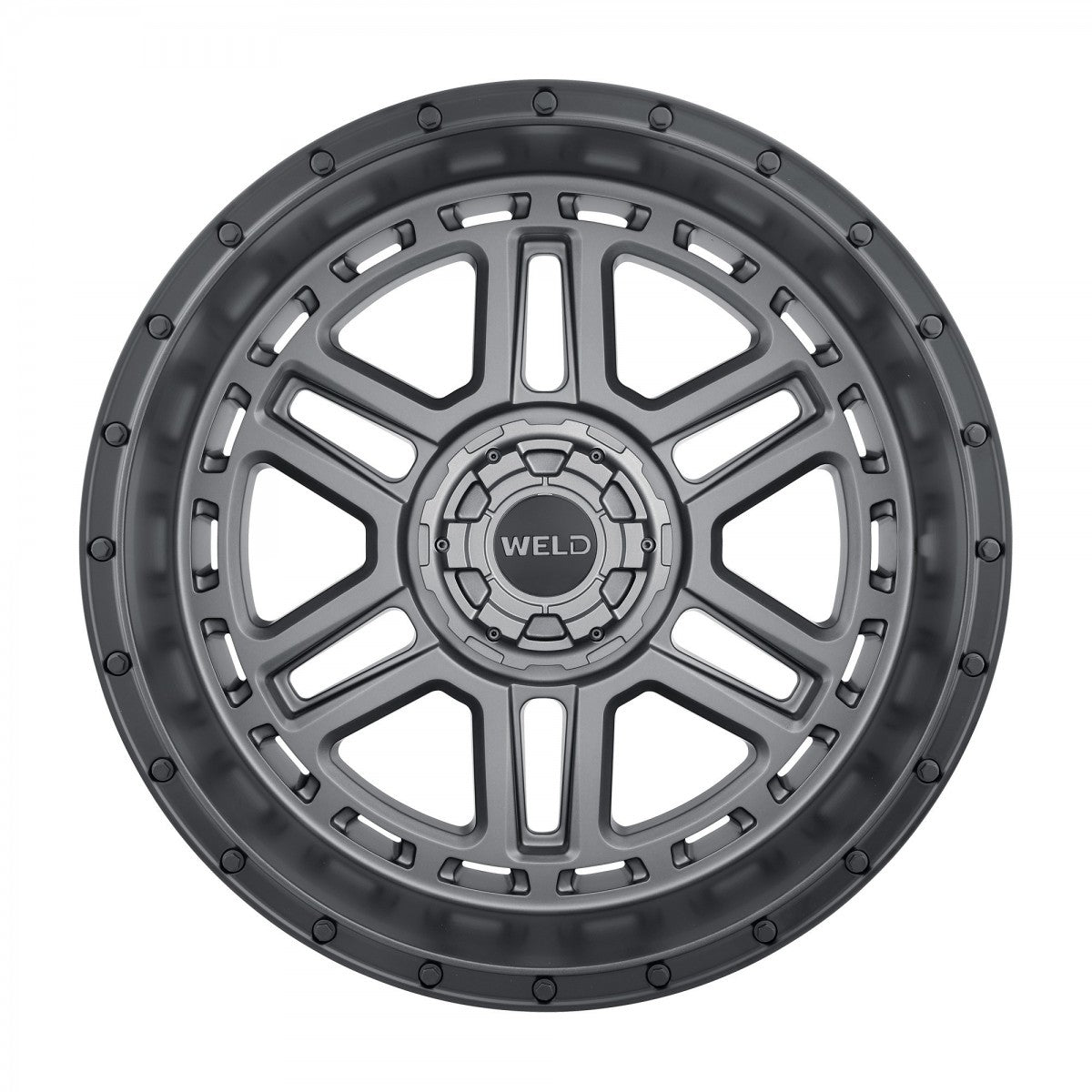 Weld W22122098475-P2 Crux W221 Wheel 22x12 6x139.7 ET-44 BS4.75 Satin Gunmetal - Satin Black
