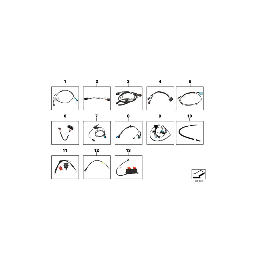 Genuine BMW 61118344964 Wiring Harness, Adapter BATTERY>RELAIS (Inc. M4 GT4) | ML Performance UK