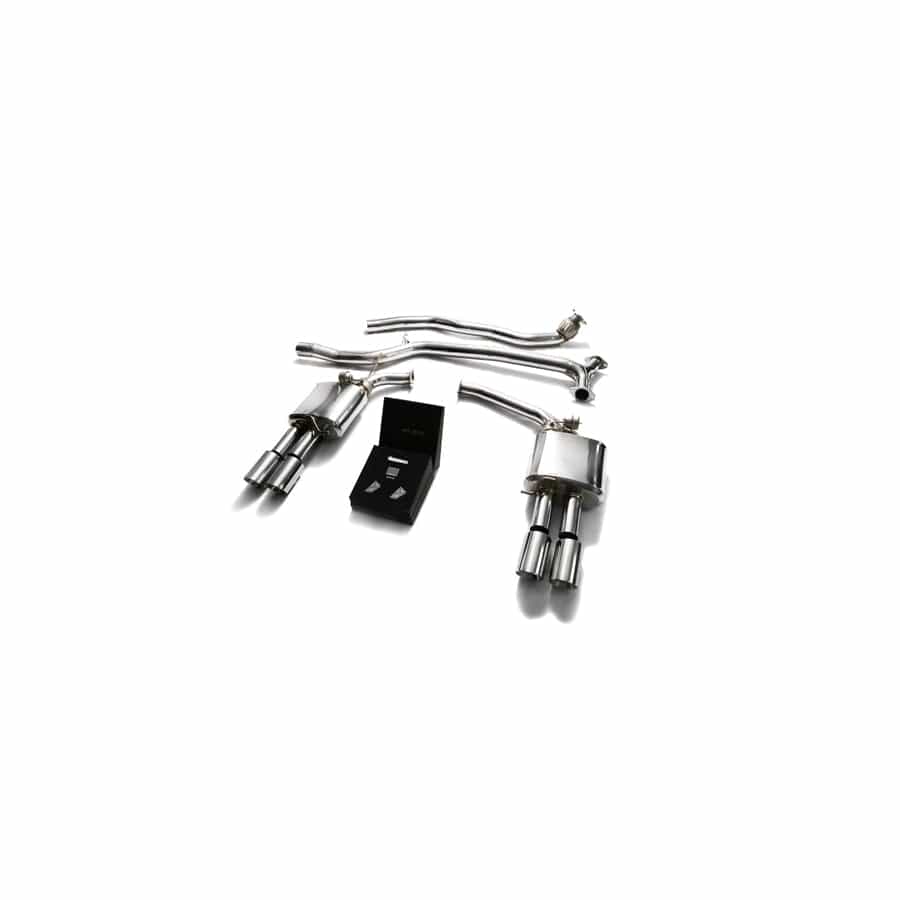 Armytrix AUB82-QS11C Valvetronic Exhaust System Audi A5 | A5 Quattro 2005-2015 with Quad Chrome 3.5" | ML Performance UK UK Car Parts