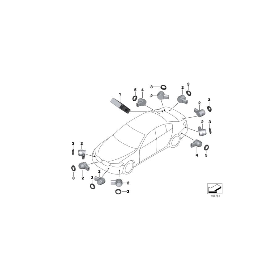 Genuine BMW 66209472523 G31 G32 RR11 Control Unit For Park Distance Control (Inc. X3 20dX, X3 M40iX & X4 20dX) | ML Performance UK Car Parts