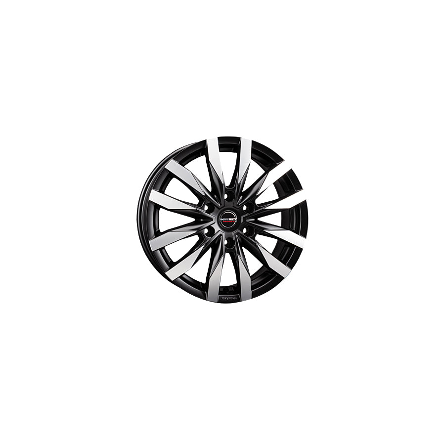 Borbet CW6 7.5x18 ET45 CW6 75845114,3666,1BPM Matt Black Polished Wheel | ML Performance UK Car Parts