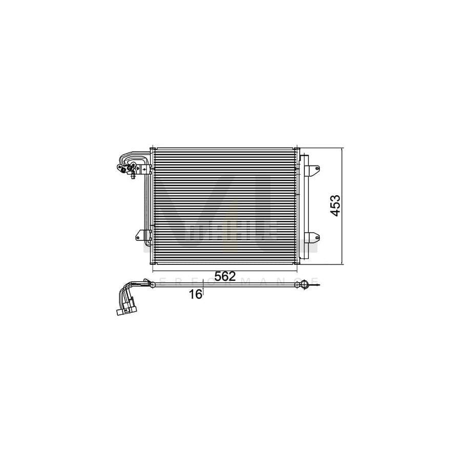 MAHLE ORIGINAL AC 325 000P Air conditioning condenser with dryer | ML Performance Car Parts