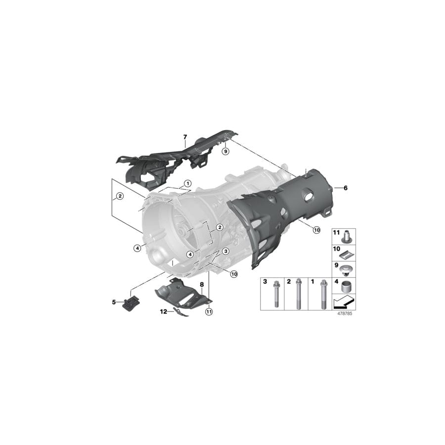 Genuine BMW 24008612330 G12 G02 G32 Acoustic Capsule, Lower (Inc. 520i, 320dX & X3 20i) | ML Performance UK Car Parts