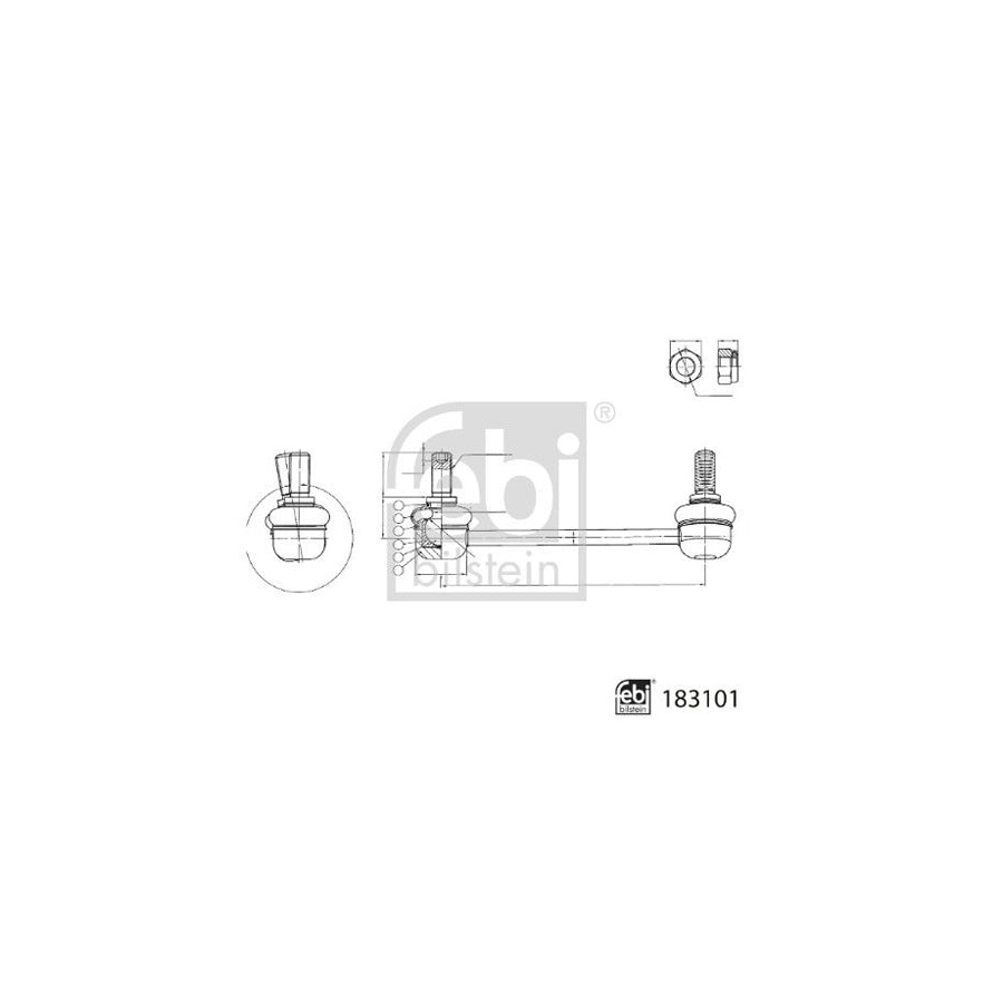 Febi Bilstein 183101 Anti Roll Bar Link