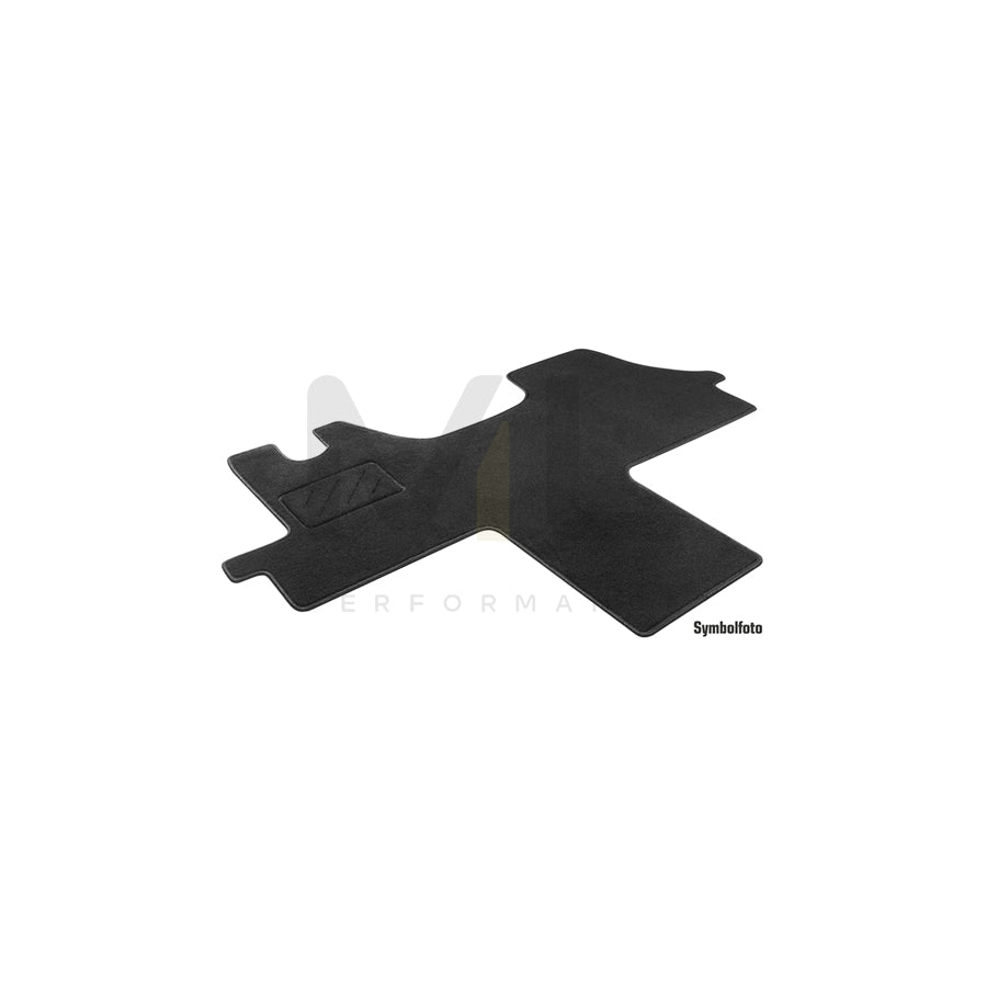 WALSER 80116 Floor mat set for CITROテ起 DISPATCH Textile, Front, Quantity: 1, Black | ML Performance Car Parts