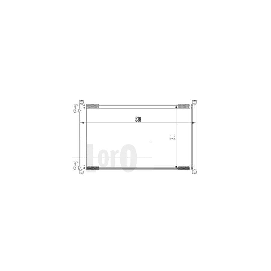 Abakus 0160160015 Air Conditioning Condenser For Fiat Punto Ii Hatchback (188) | ML Performance UK