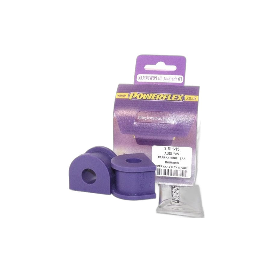 Powerflex PFR3-511-15 VW Skoda Audi Rear Anti Roll Bar Mount 15mm (Inc. Golf, Bora, Octavia, Audi 80, 90) | ML Performance UK Car Parts