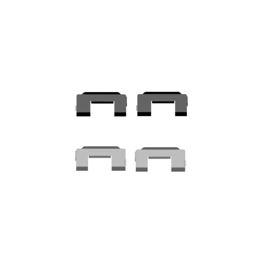 Hella 8DZ 355 204-471 Accessory Kit, Disc Brake Pads For Jaguar S-Type (X200)