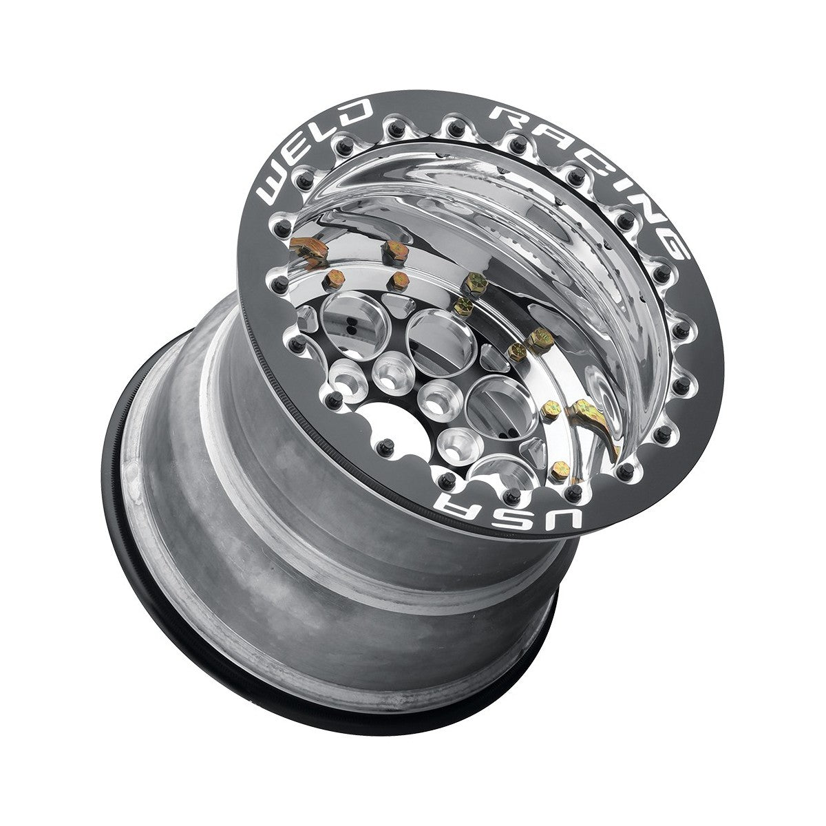 Weld 766B-30915 Magnum Import Wheel 13x9 5x100 ET BS5 Black Center - Polished Shell