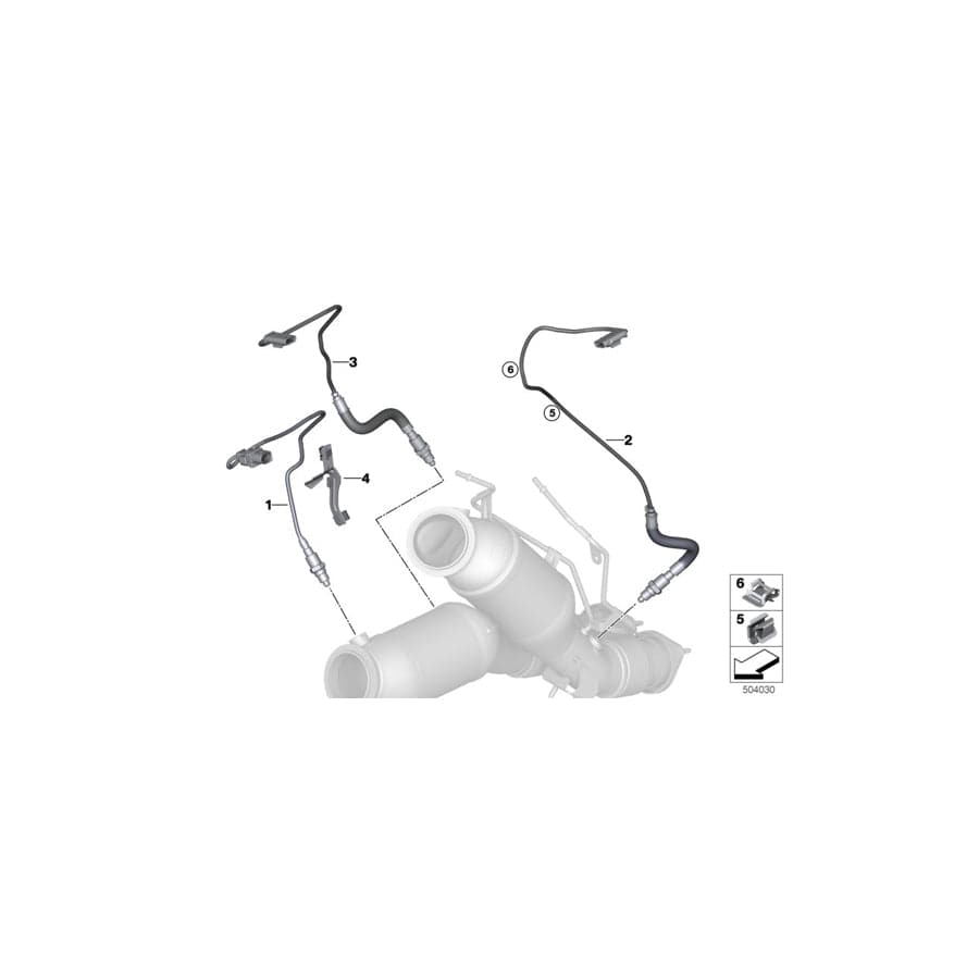 Genuine BMW 11788091018 Bracket For Lambda Probe Cable (Inc. X3 M & X4 M) | ML Performance UK Car Parts