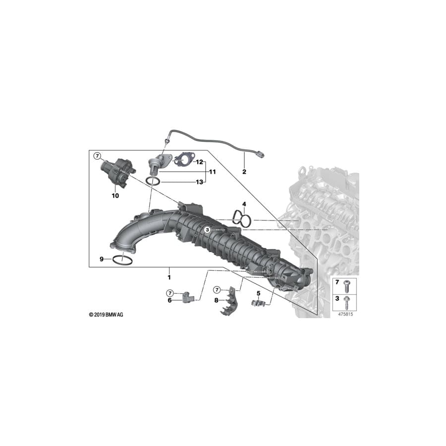 Genuine BMW 11618579881 G32 G12 G01 Gasket Steel (Inc. 750dX, 630dX & 730dX) | ML Performance UK Car Parts