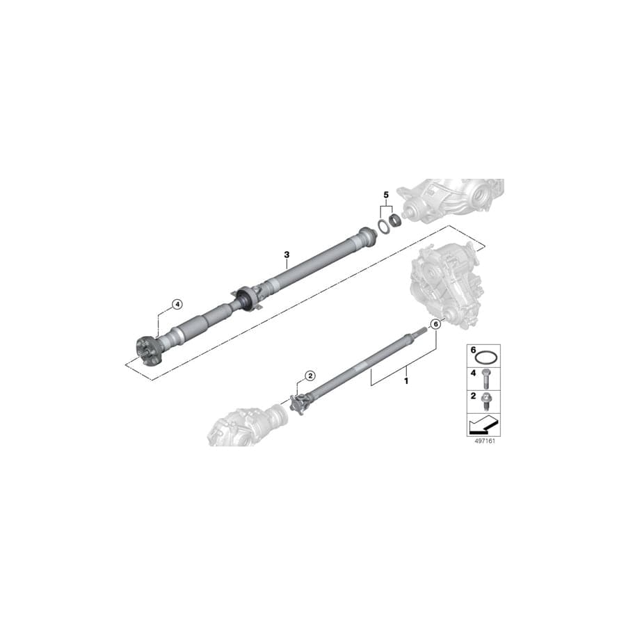 Genuine BMW 26108678819 G14 G15 Drive Shaft (Inc. 840iX) | ML Performance UK Car Parts