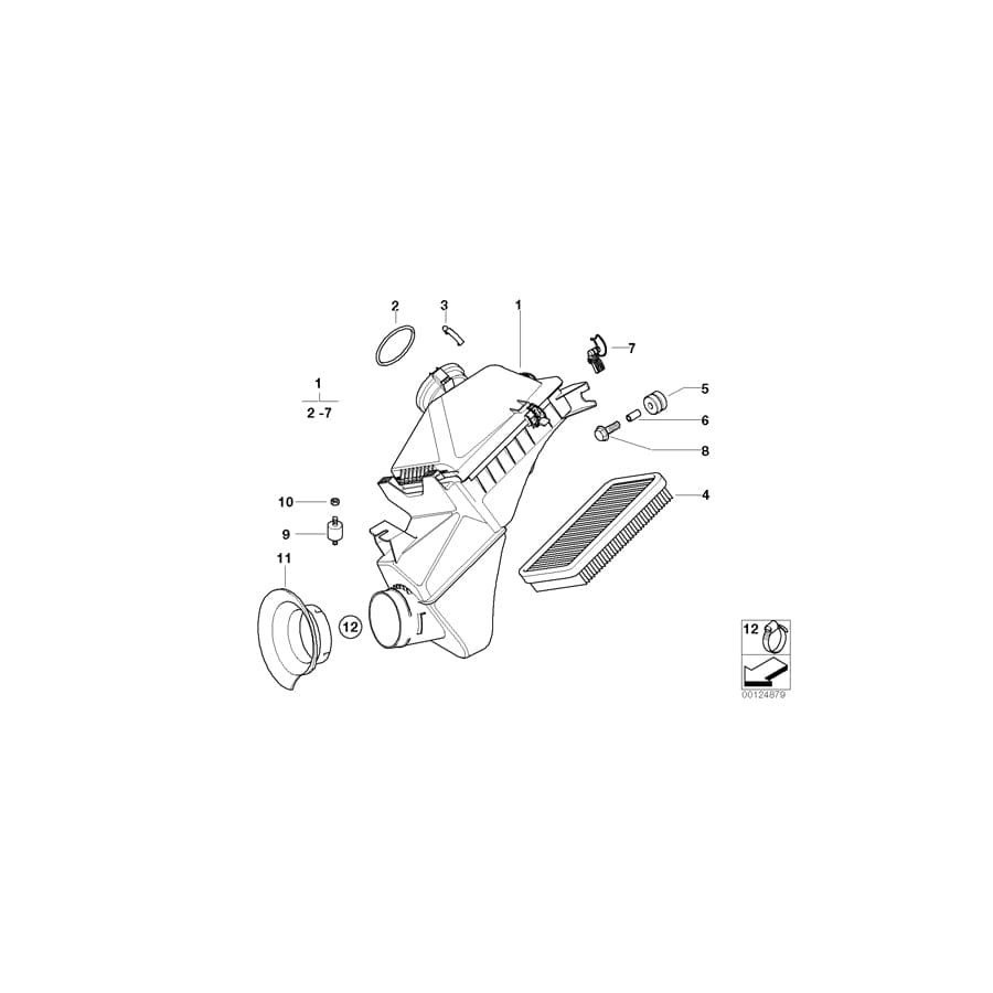 Genuine BMW 13711407998 E52 Intake Muffler Right (Inc. & Z8) | ML Performance UK Car Parts