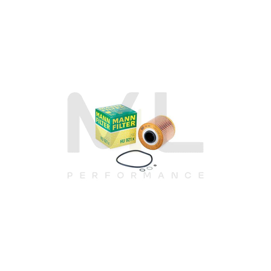 MANN-FILTER HU 921 x Oil Filter with seal, Filter Insert | ML Performance Car Parts