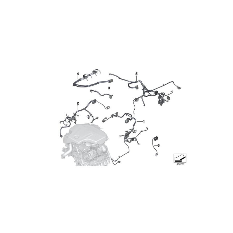 Genuine BMW 12518645495 F30 Wiring Harness, Eng. Sensoric Module 1 (Inc. 320iX, 328i & 320i) | ML Performance UK Car Parts