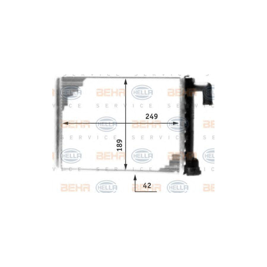 Hella 8FH 351 312-331 Heater Matrix