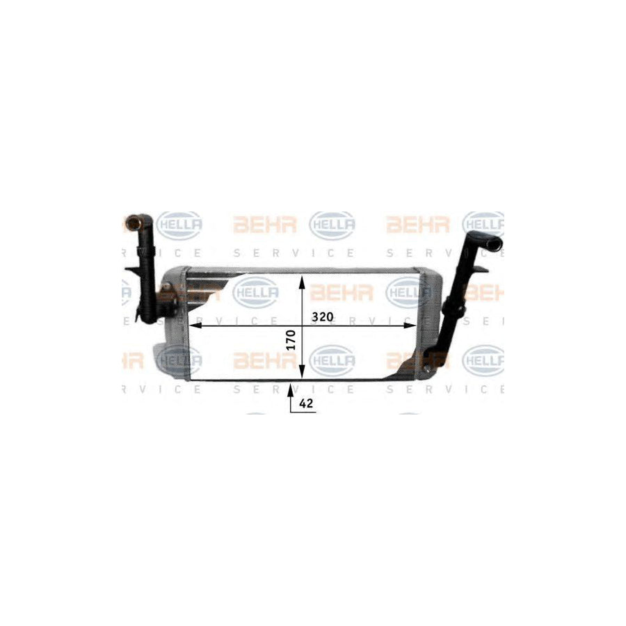 Hella 8FH 351 312-301 Heater Matrix