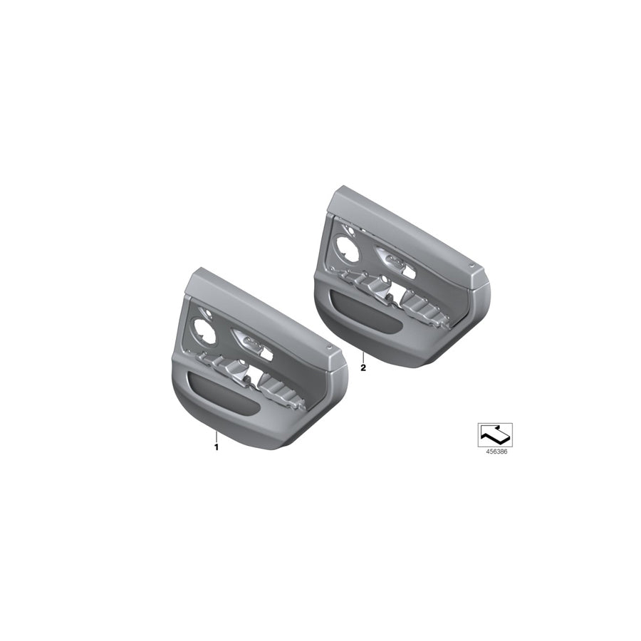 Genuine BMW 51427346347 Door Lining Leather Rear Left ROT/SCHWARZ (Inc. 430d, 428iX & 428i) | ML Performance UK