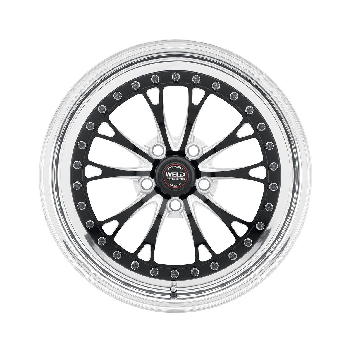 Weld 94HB7110B77A Vitesse Wheel 17x11 5x4.75 ET43 BS7.7 Black Center - Polished Shell