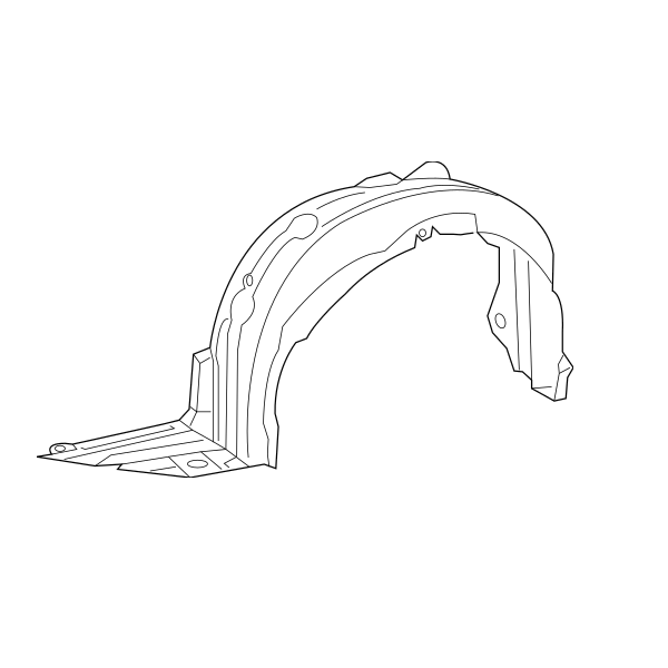 Genuine Lexus 53806-53070 IS Phase 3 N/S Front Wing Liner