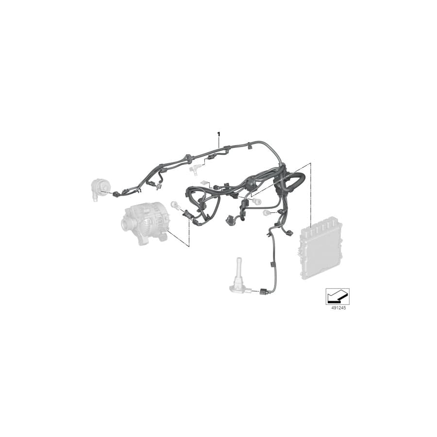 Genuine BMW 12518664886 G20 G29 Wiring Harness, Eng. Sensoric Module 1 (Inc. M340i & Z4 M40i) | ML Performance UK Car Parts
