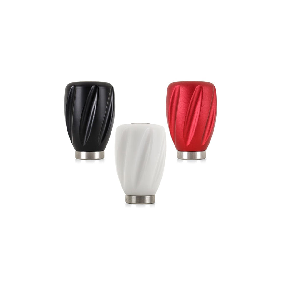 Mishimoto MMSK-TWST-RD Steel Core Twist Shift Knob Red Aluminum