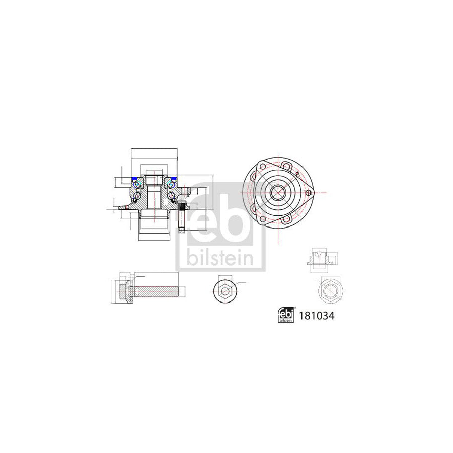Febi Bilstein 181034 Wheel Bearing Kit