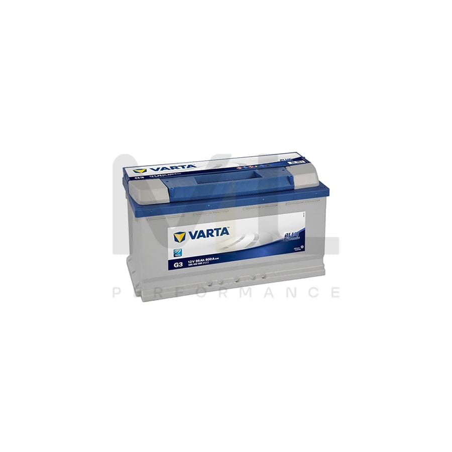 Varta G3 Type 019 / 017 Blue Dynamic Car Battery 12V 95Ah 595402080 – ML  Performance