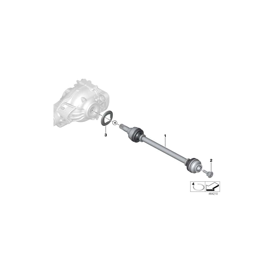 Genuine BMW 31206799717 RR11 RR31 G07 Collar Screw With Spring M16X1,5X90 (Inc. Cullinan Black Badge, X6 30iX & X5 30iX) | ML Performance UK Car Parts